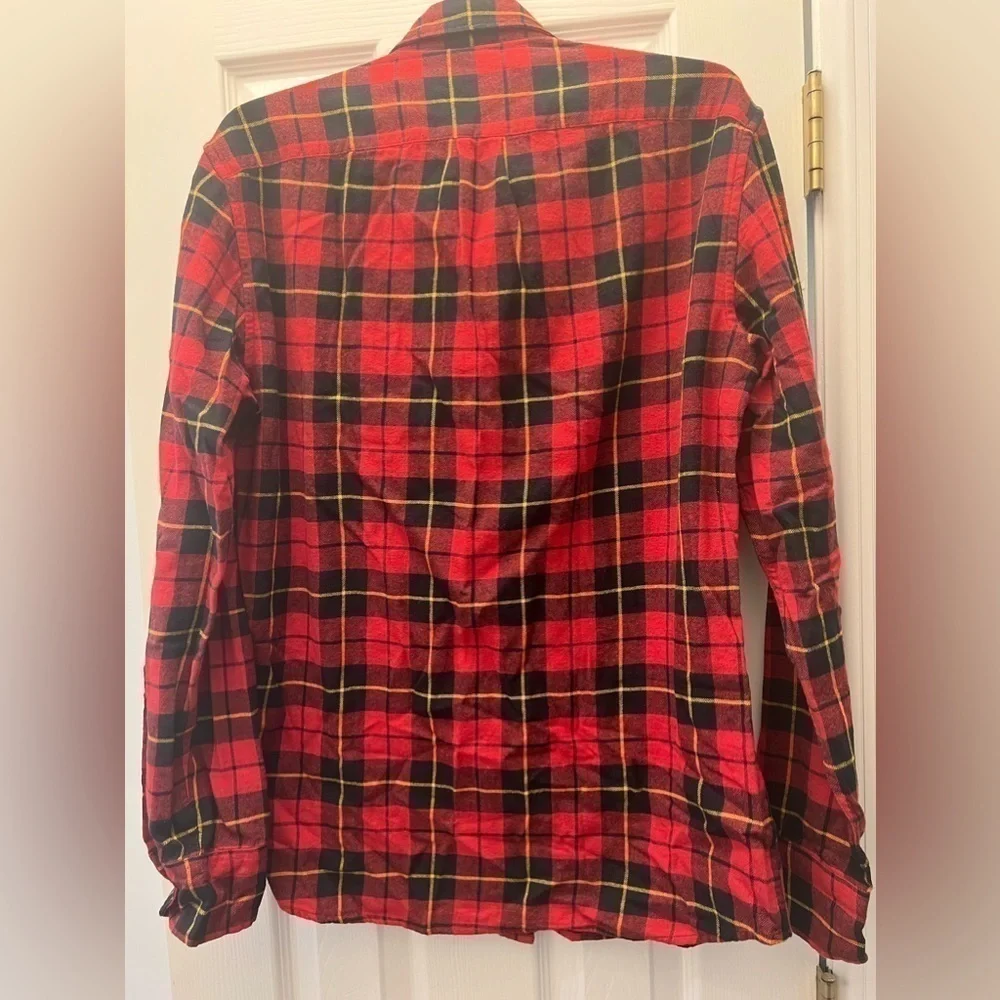 J. CREW NWT Re-imagined 100% cotton plaid flannel button down shirt size medium